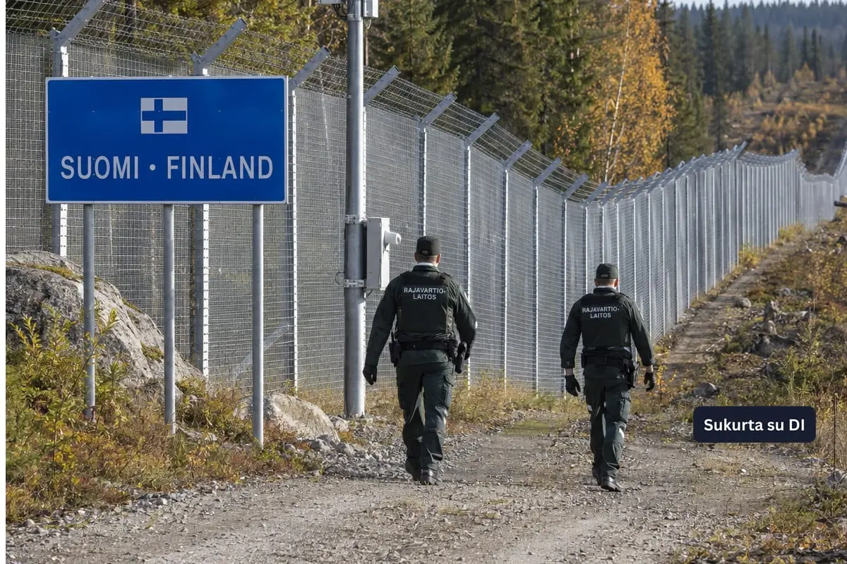 Suomija užbaigė 200 kilometrų tvorą pasienyje su Rusija