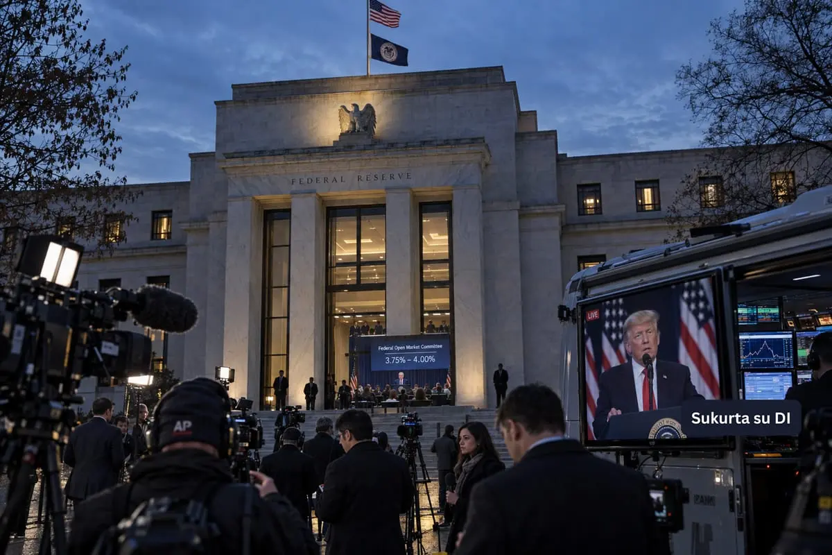FED pirmą kartą nuo 2023 metų padidino palūkanas: vienbalsis sprendimas prieštarauja D. Trumpo reikalavimams