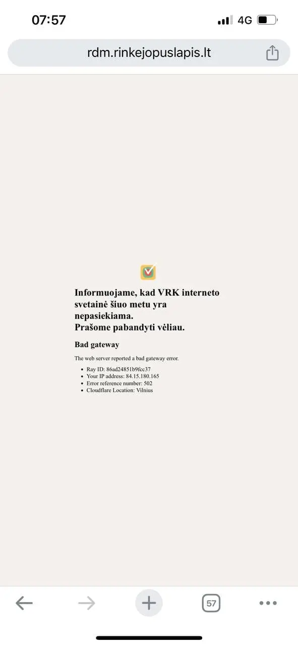 Parašų rinkimų tiesiojoje – vėl neveikiantis „Rinkėjo puslapis“ ir sistemos trikdžiai