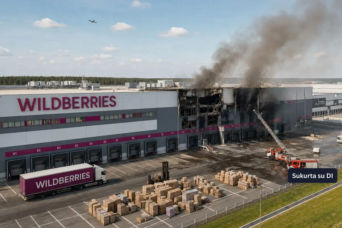 Ukraina smogė į Rusijos „Amazon“: kodėl sandėlių tinklas tapo nauju karo taikiniu