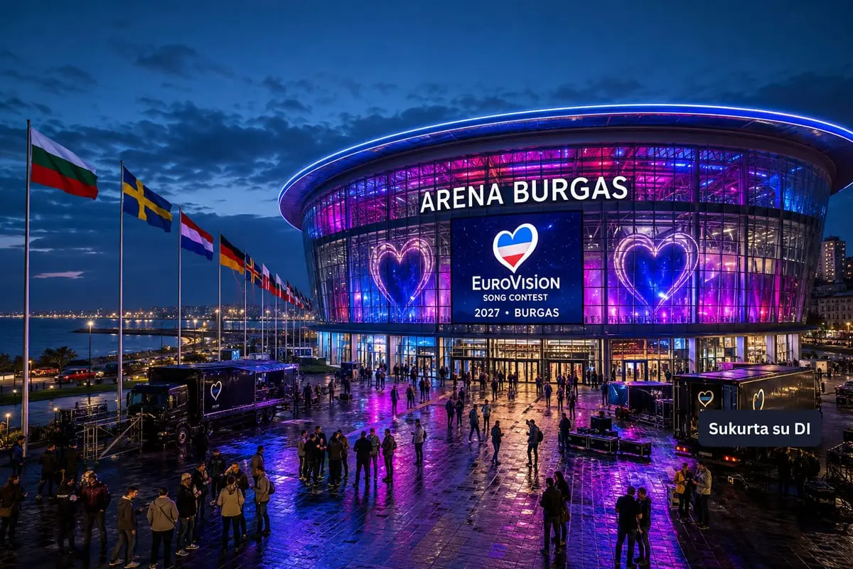 2027 metų „Eurovizija“ vyks Burgase: Bulgarija pasirinko miestą prie Juodosios jūros