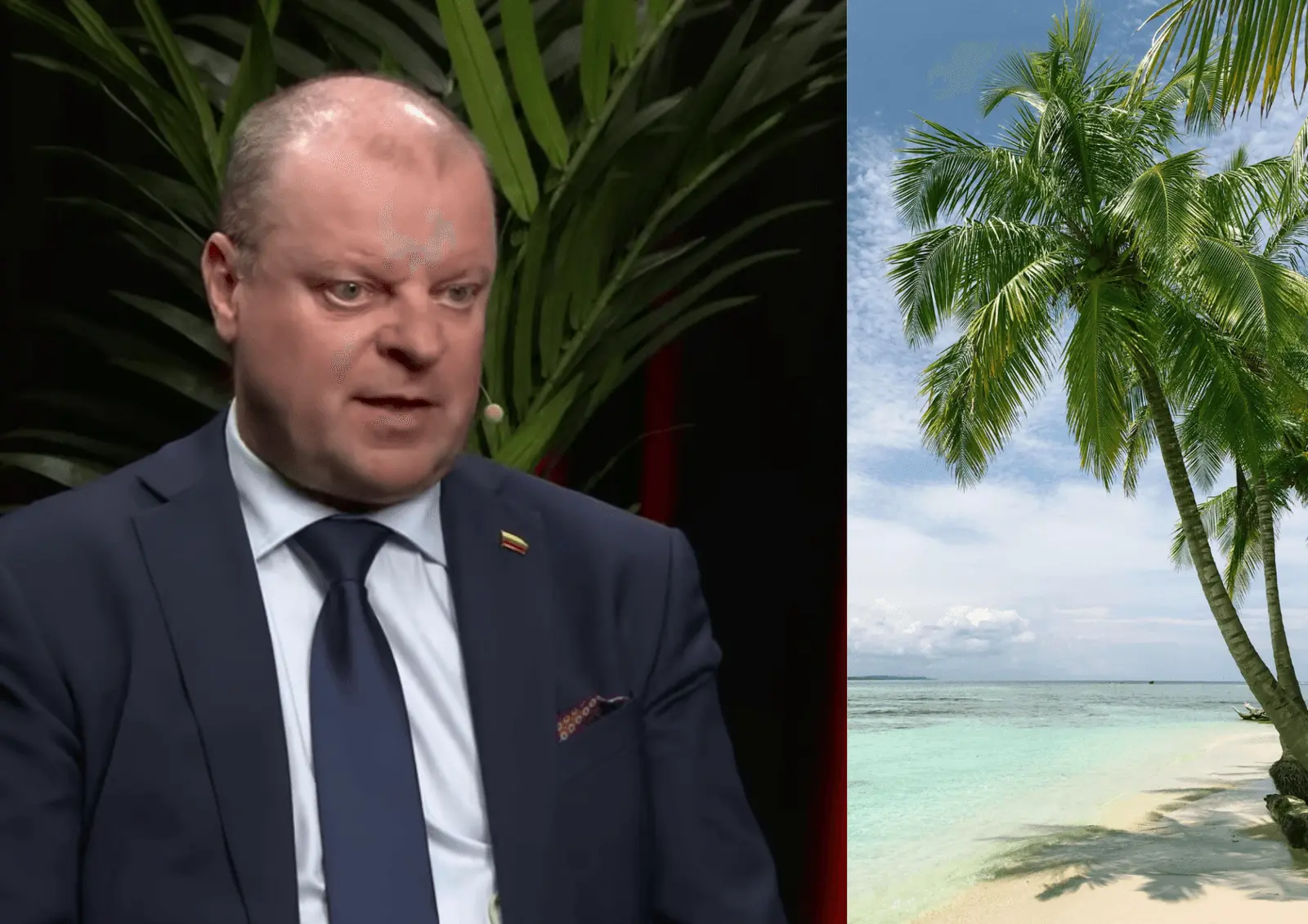 Net ir patys pareigingiausi nori poilsio: dingęs Skvernelis rastas Seišeliuose