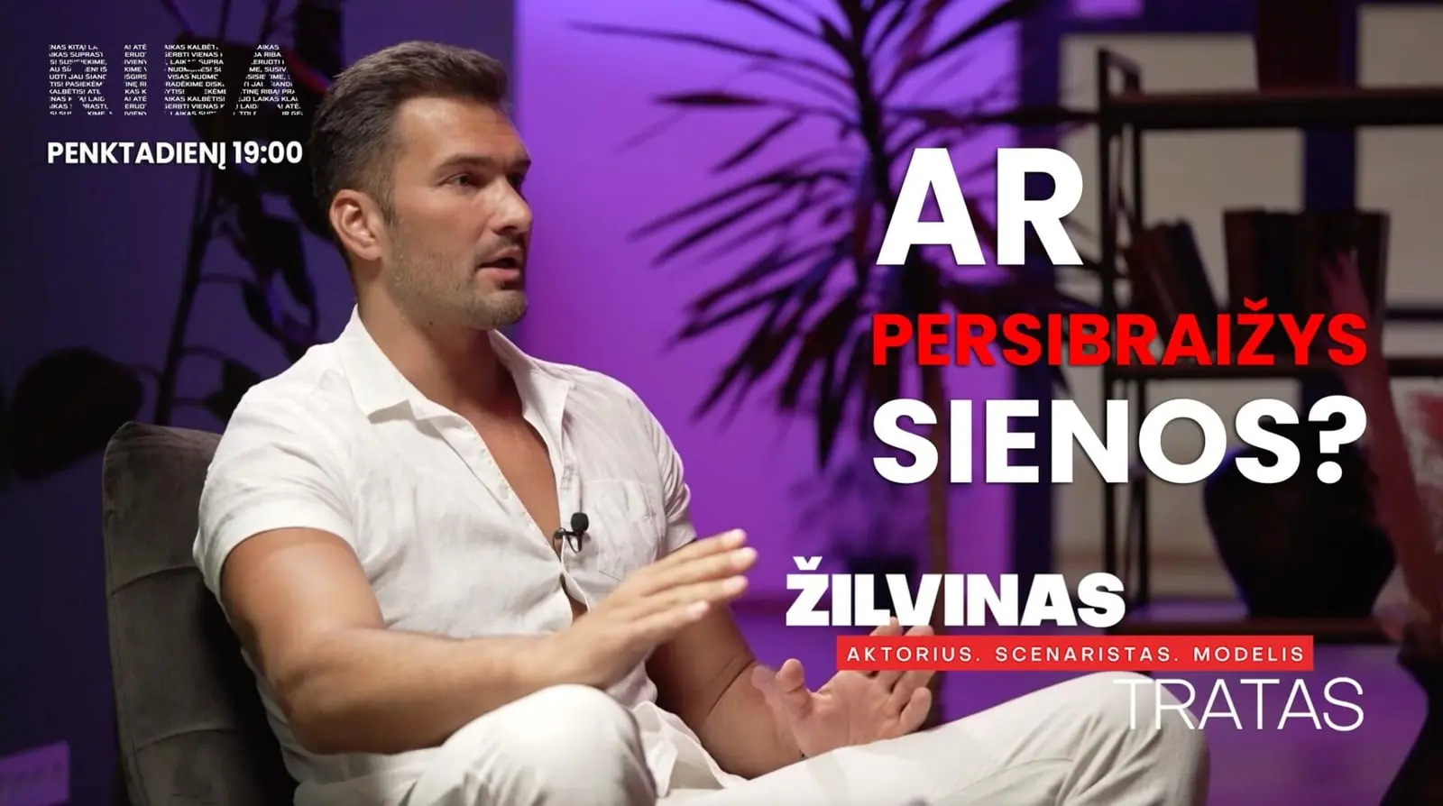 Ž. Tratas laidoje „Riba“: pokalbis apnuogino jautriąją pašnekovo pusę, gyvenimo klystkeliuose ieškančią teisybės