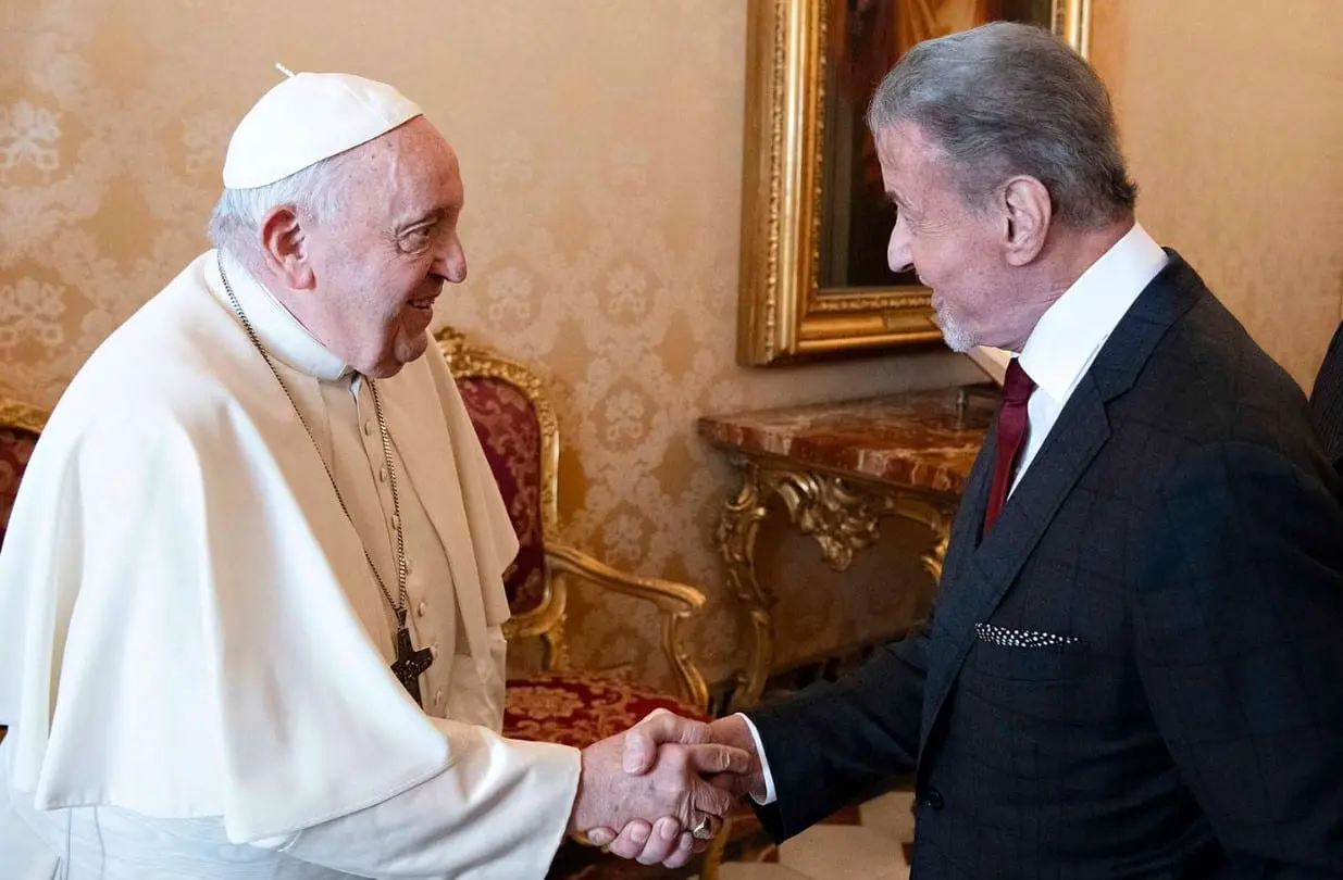 S. Stallone susitikime su popiežiumi: „Ar tu užsiimi boksu?“