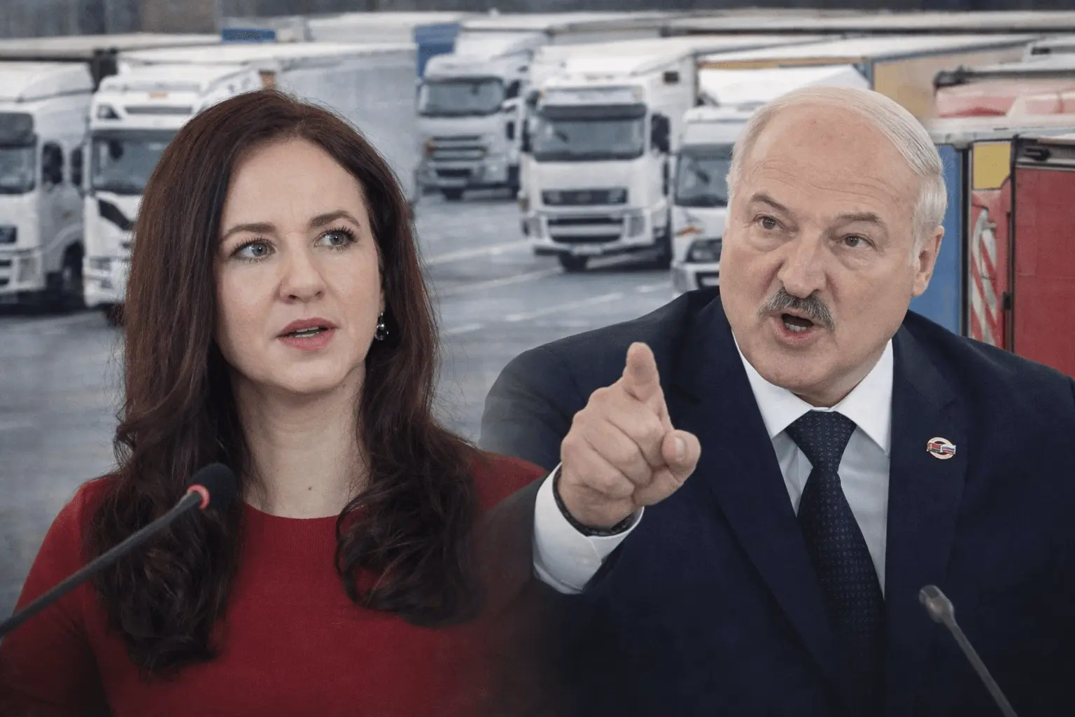 Ruginienei kirtus apie kompensacijas vežėjams, Lukašenka įgėlė: „nusispjauti ant savo žmonių“