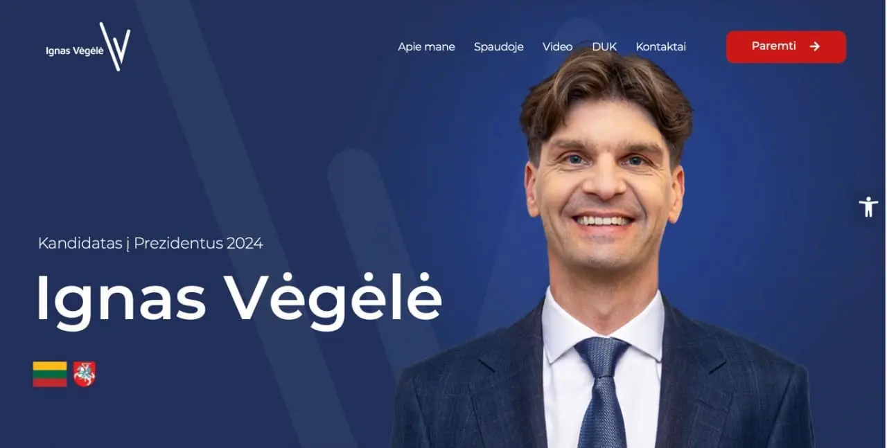 Kandidatas į prezidentus I. Vėgėlė atidarė internetinę svetainę