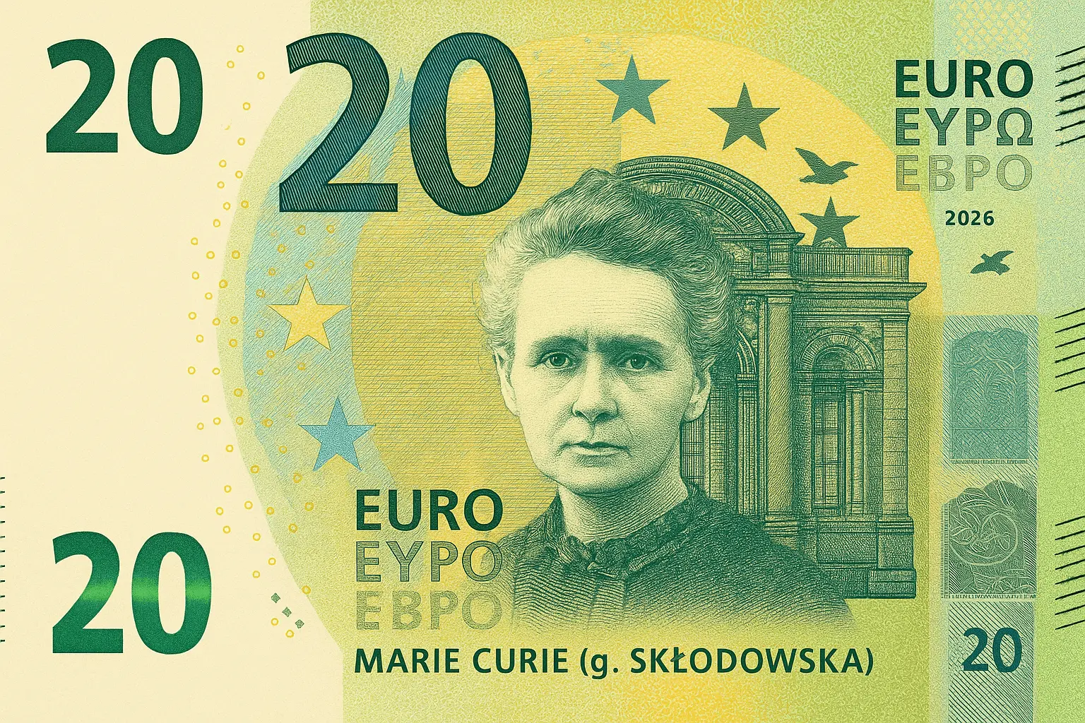 Nauji euro banknotai įžiebia Prancūzijos ir Lenkijos ginčą dėl Marie Curie palikimo