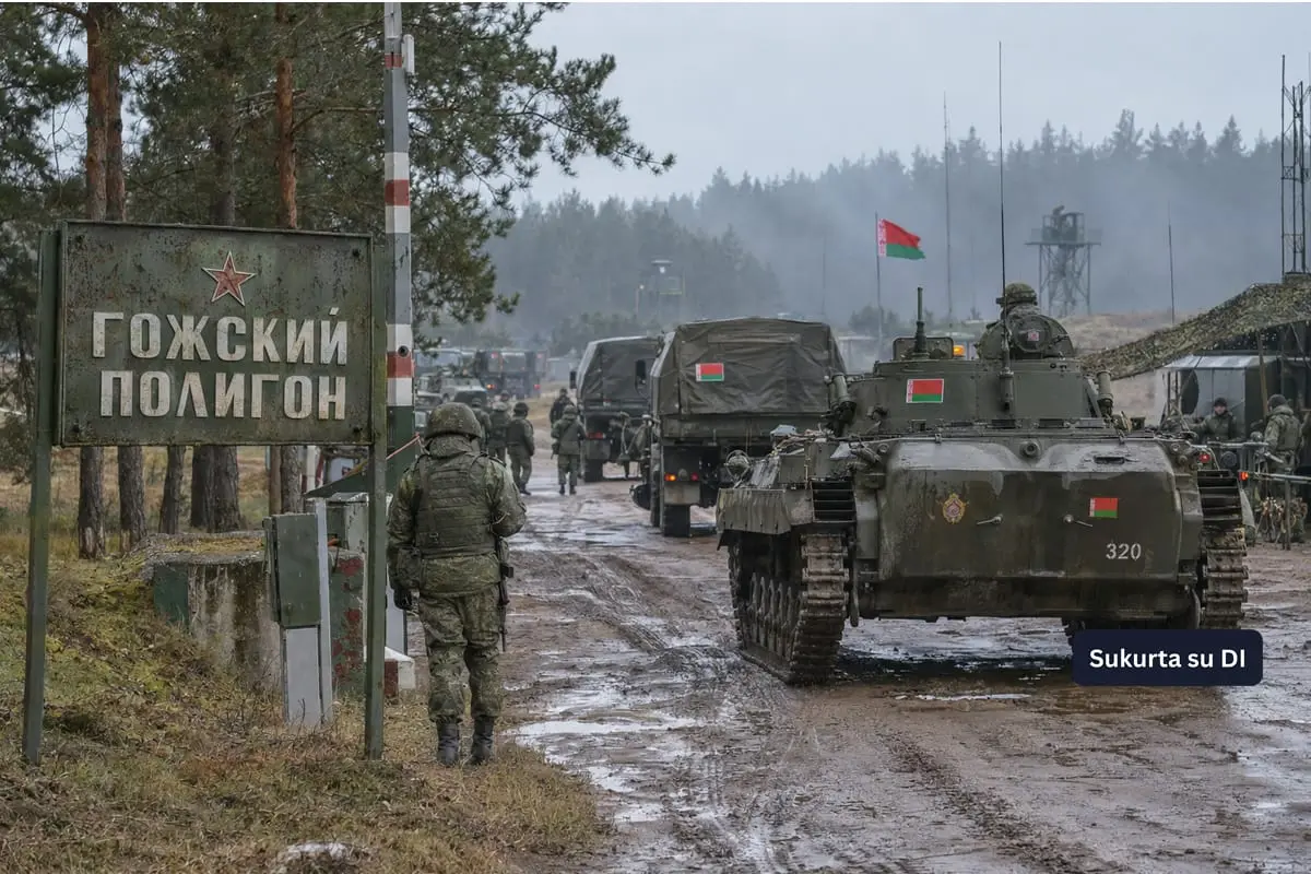 Baltarusija telkia pajėgas prie Lietuvos ir Lenkijos sienų: pradėjo keturias dienas truksiančias pratybas