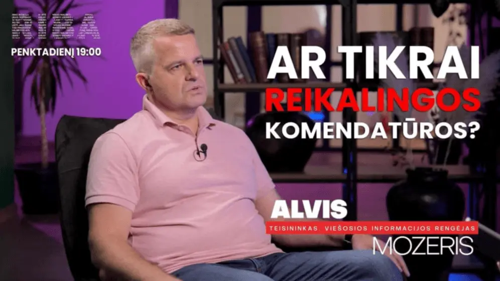 Alvis Mozeris laidoje „Riba“: teisinė sistema Lietuvoje neveikia