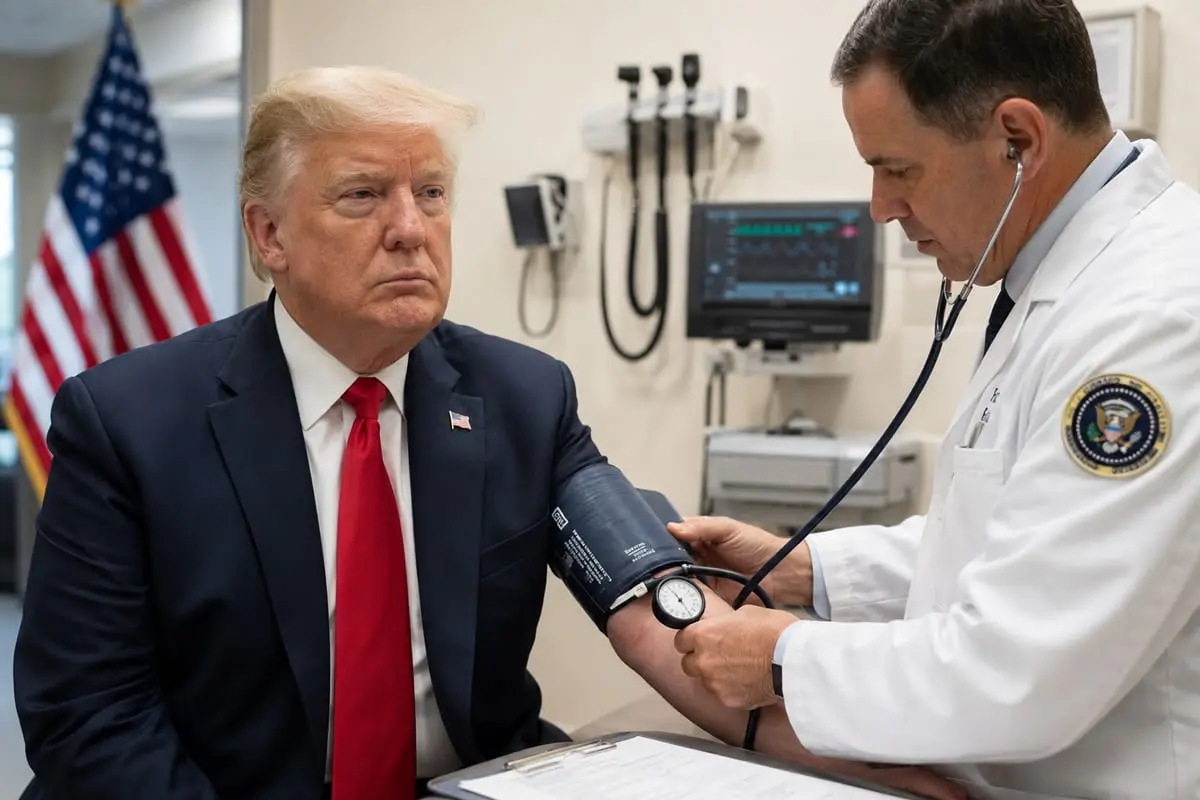 D. Trumpo sveikata vėl po padidinamuoju stiklu: trijų valandų patikra, jokių detalių ir daug klausimų