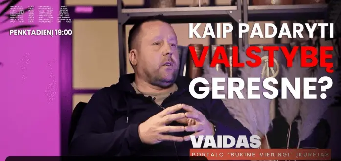 Vaidas Žemaitis Lekstutis laidoje „Riba“: yra daug būdų, kaip apeiti sistemą