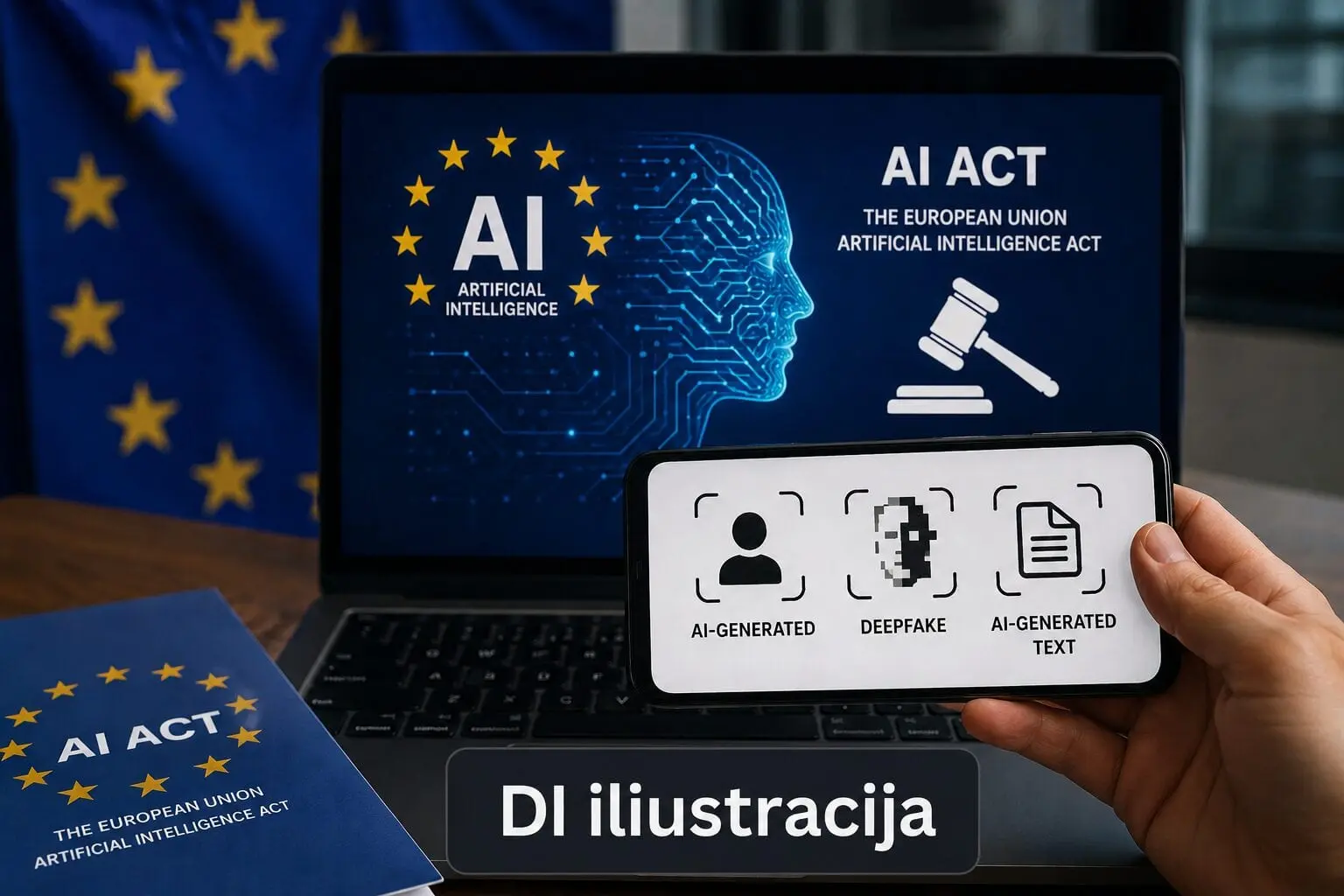 ES įveda naują tvarką: dirbtinio intelekto sukurtą turinį padės atpažinti specialūs ženklai