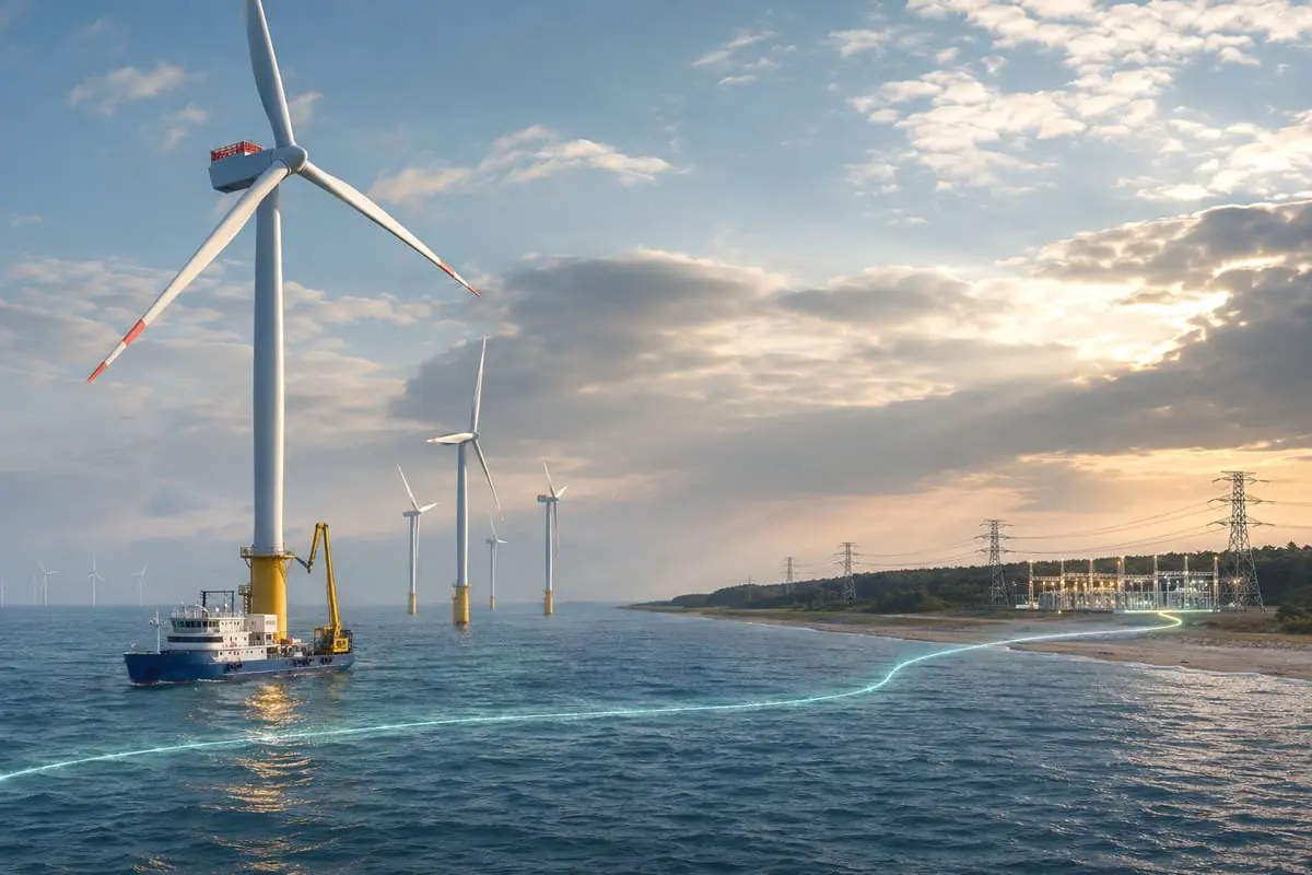 Lenkijos jūrinė energetika peržengė istorinę ribą: „Baltic Power“ pirmą kartą tiekia elektrą į šalies tinklą