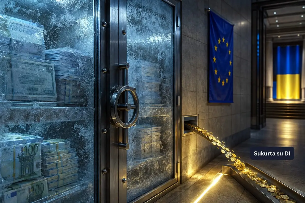 Europos Sąjunga skiria Ukrainai dar 1,4 mlrd. eurų iš įšaldyto Rusijos turto uždirbto pelno