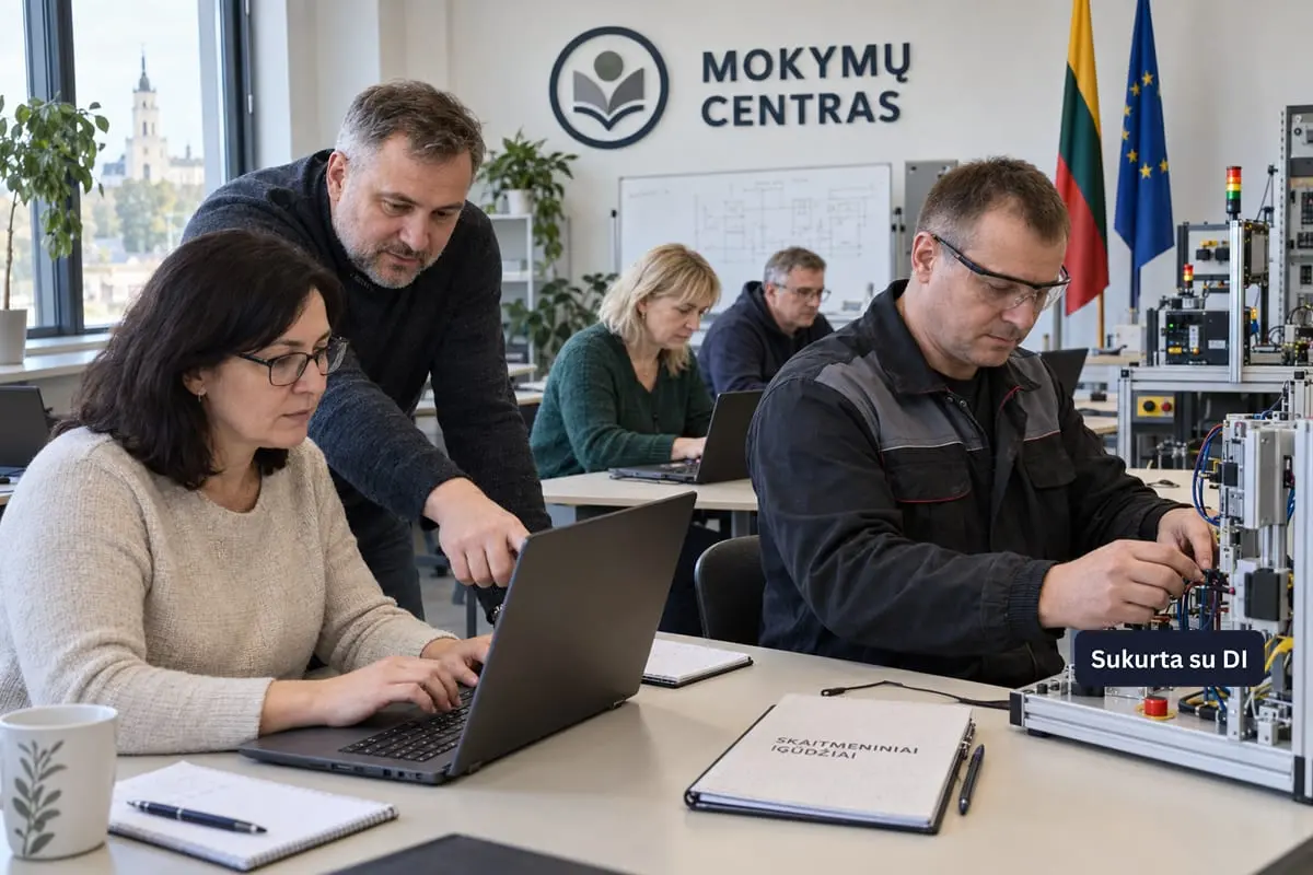 Suaugusiųjų persikvalifikavimas Lietuvoje: dirbtinis intelektas ir automatizacija keičia darbo rinką