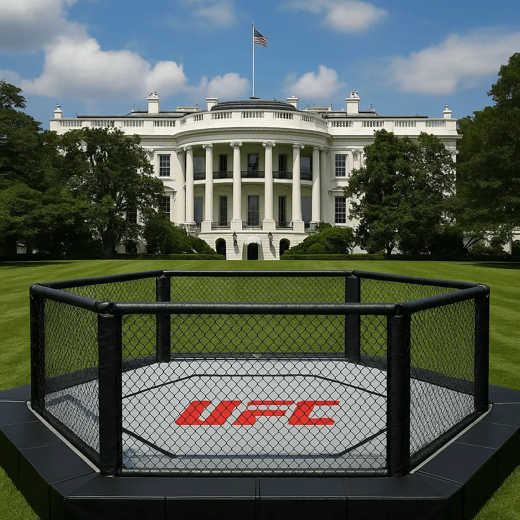 D. Trumpas patvirtino: surengs UFC kovą Baltųjų rūmų pievoje