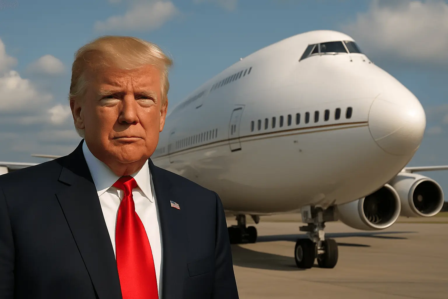 Dėl techninio gedimo apsisukęs „Air Force One“ skrydis nesustabdė D. Trumpo kelionės į Davosą
