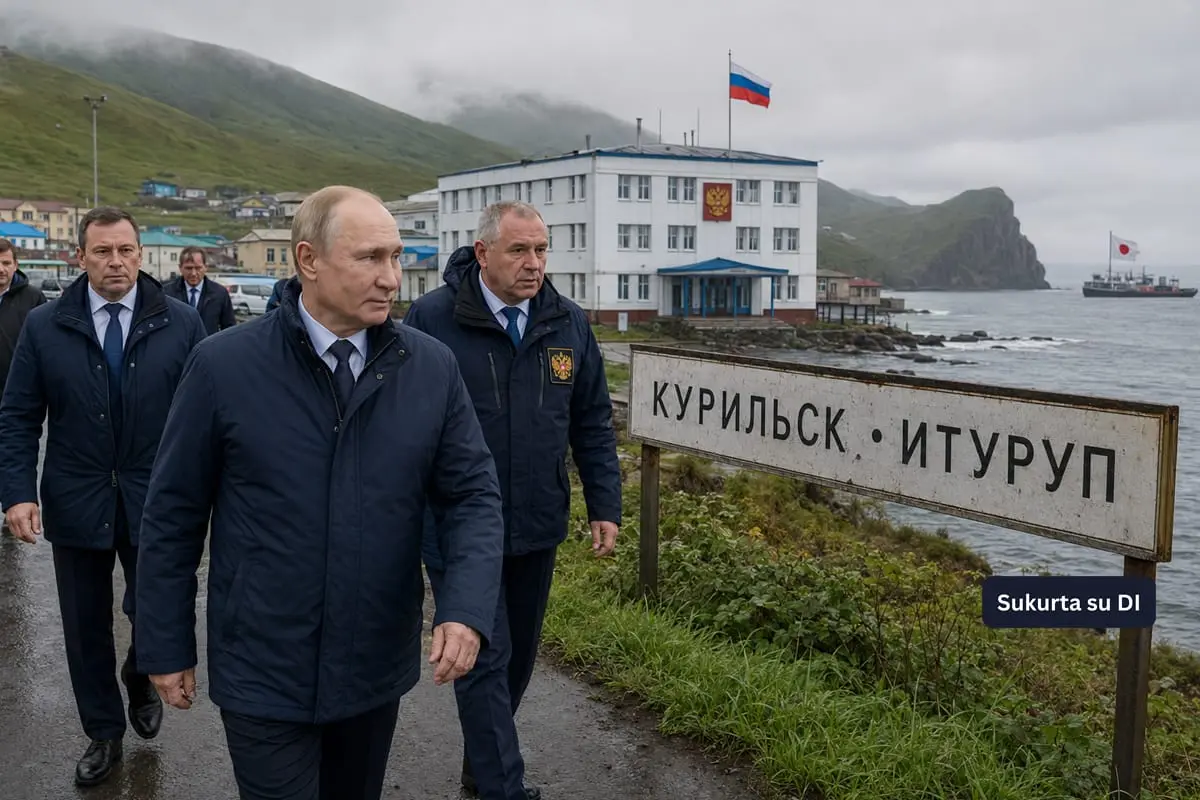 V. Putinas pirmą kartą apsilankė ginčijamose Kurilų salose: Japonija pareiškė griežtą protestą