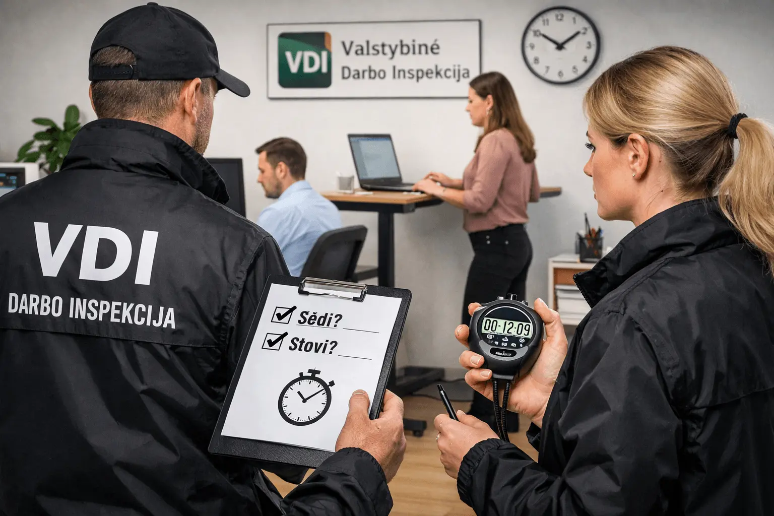 VDI „spaudžia“ darbdavius? Tikrins, kaip ir kiek sėdima ir stovima darbe