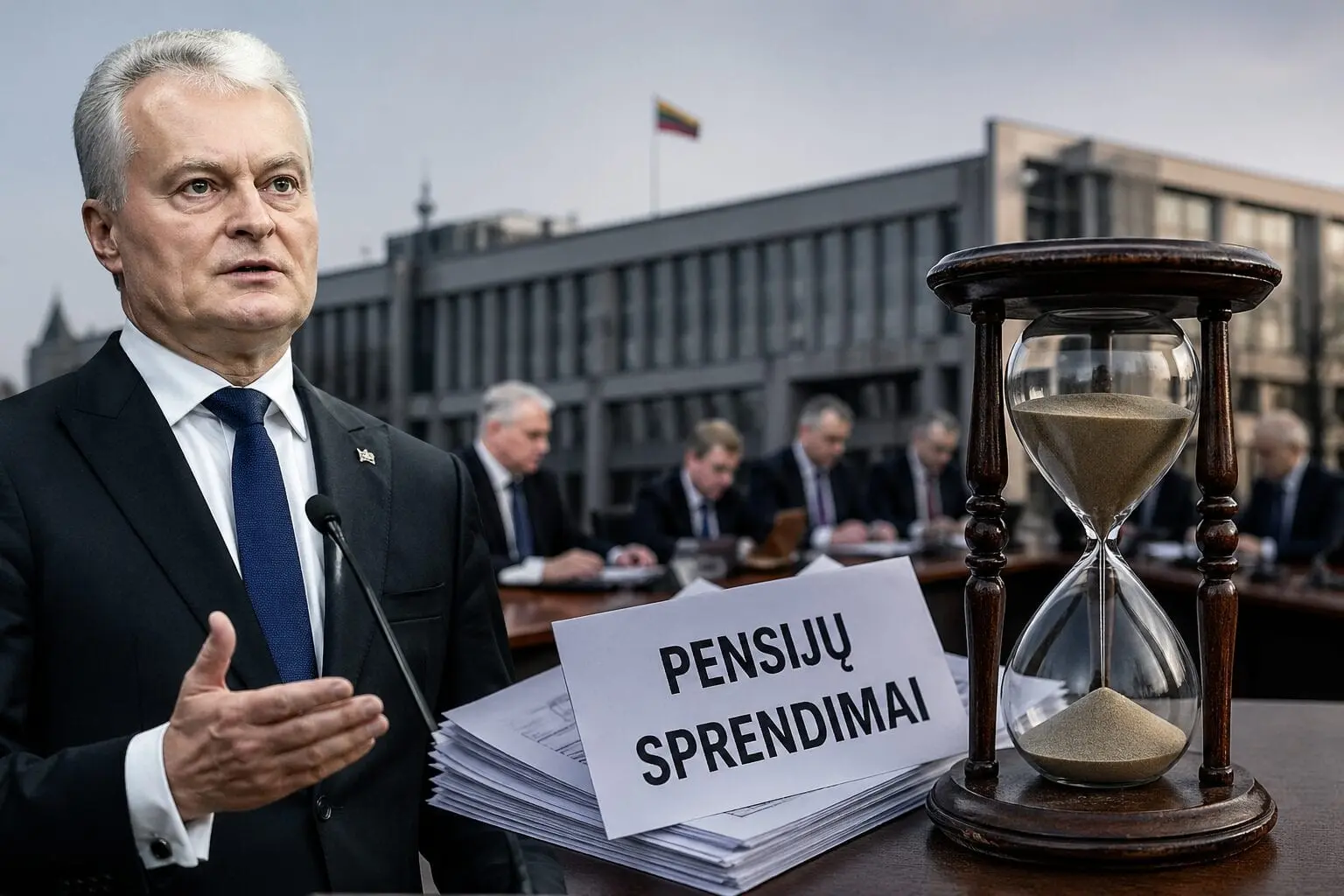 Vyriausybė „tempia“ laiką? Sprendimai dėl pensijų stringa beveik metais