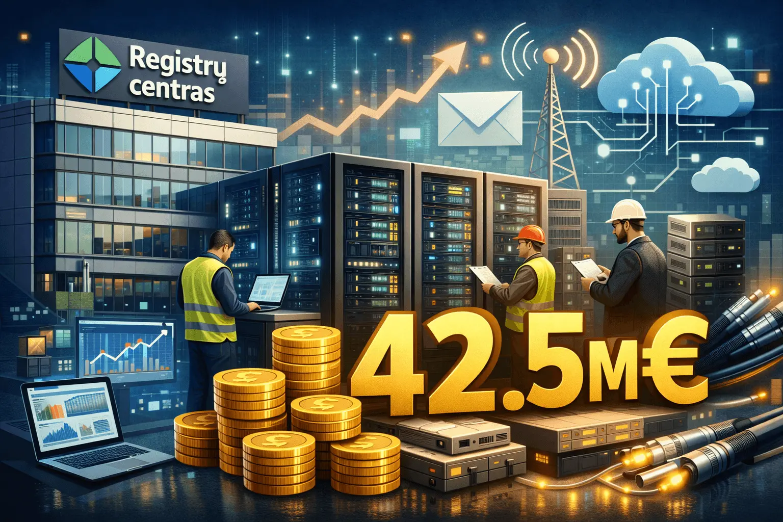Registrų centras plės savo IT pajėgumus? Numatytas apie 42,5 mln. eurų viešasis pirkimas