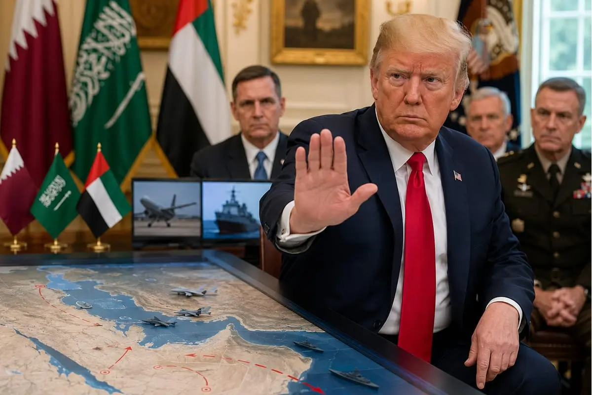 D. Trumpas paskutinę akimirką sustabdė smūgį Iranui: Persijos įlankos sąjungininkai prašo laiko deryboms