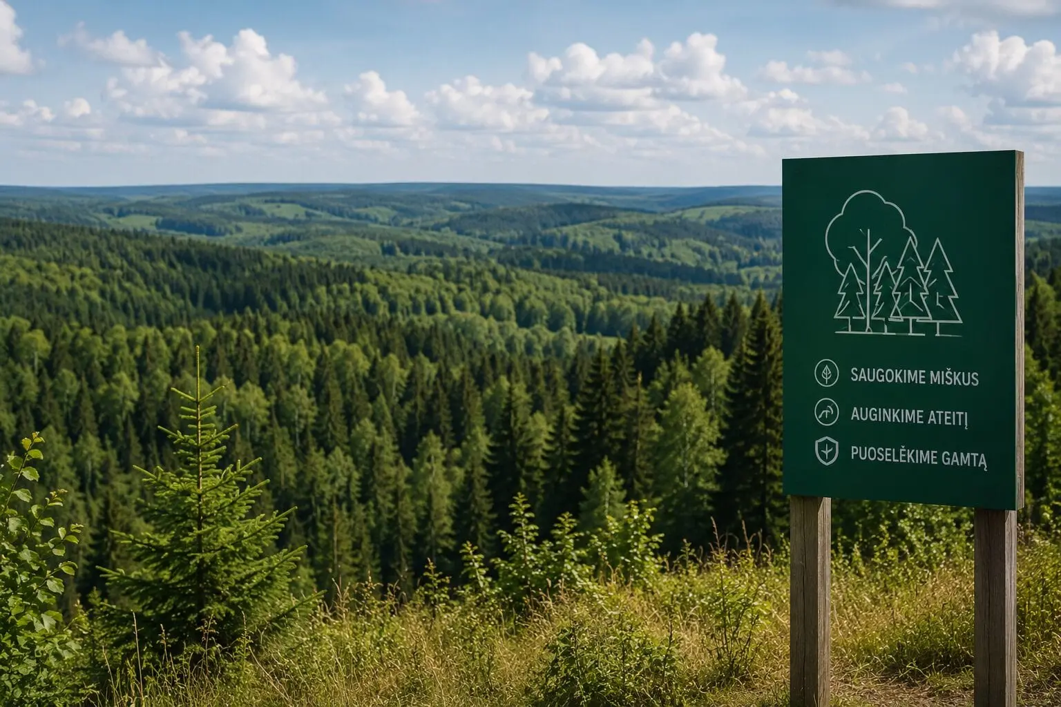 Lietuvos miškingumas nesiekia ES vidurkio: Valstybės kontrolė ragina imtis skubių sprendimų