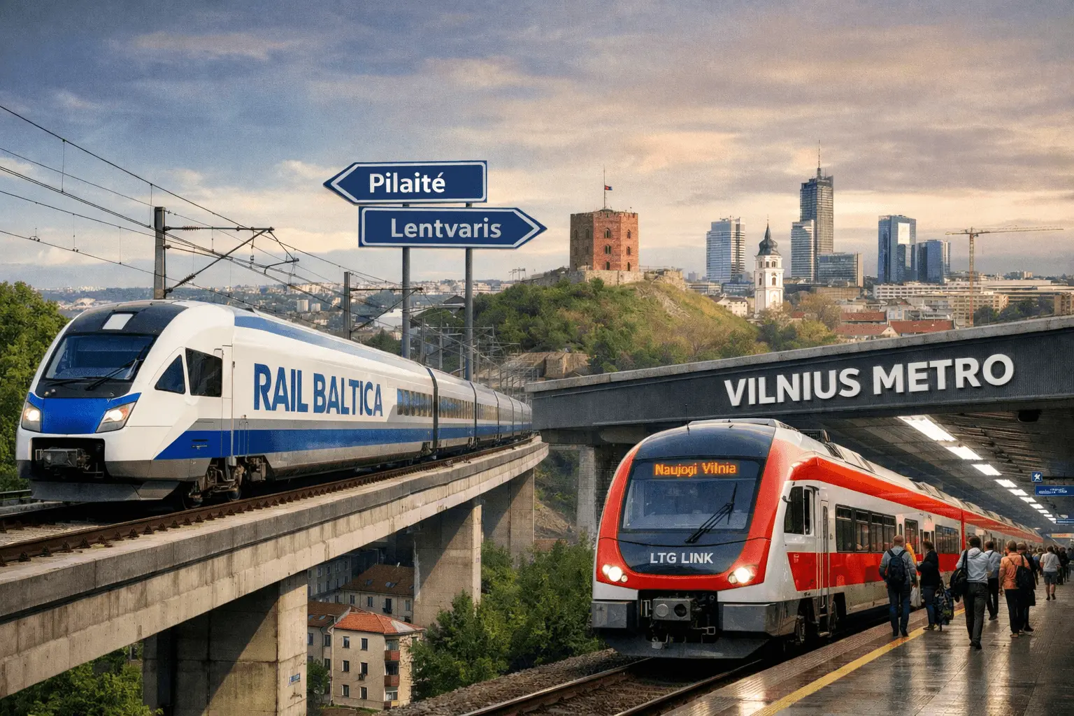 „Rail Baltica“ per Pilaitę ir 3 mlrd. eurų metro, nors Vilnius jau turi „geležinkelio metro“?