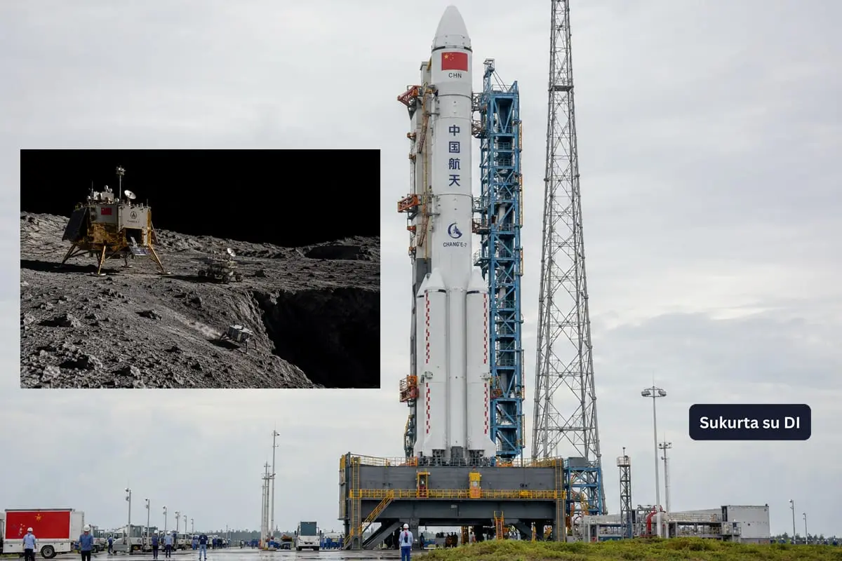 Kinija netikėtai atidėjo „Chang’e-7“ misiją – 2026 metais Mėnulio pietų ašigalio vandens paieškos neprasidės