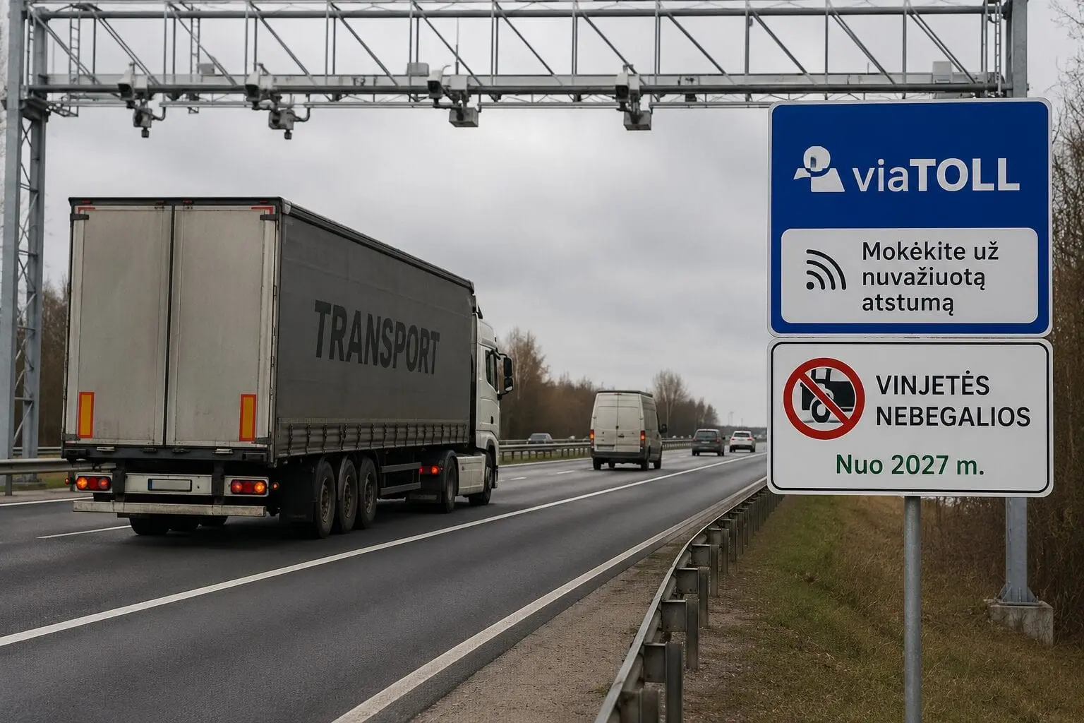 Vežėjų laukia dideli pokyčiai: vinjetės išnyks, o už kelius teks mokėti kitaip