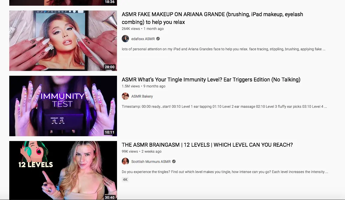 Gandais apipintas ASMR: „smegenų orgazmas”, kurio vaizdo įrašai suvilioja milijonus