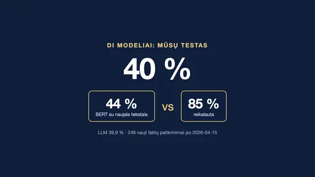 DI modeliai: mūsų testas