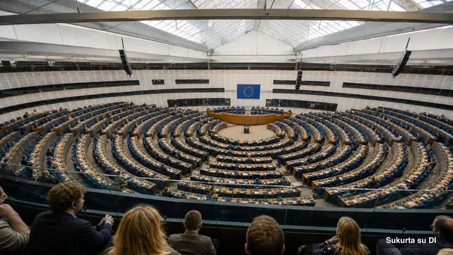 Europos Parlamento plenarinių posėdžių salė Strasbūre