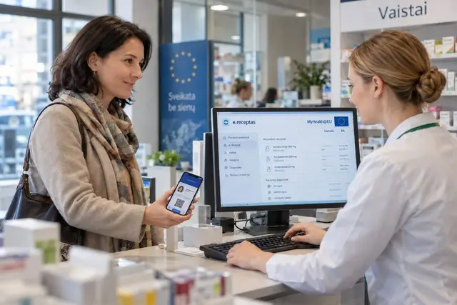 Europos sveikatos duomenų erdvė Lietuvoje: elektroniniai receptai ir pacientų istorijos pereina į bendrą ES sistemą