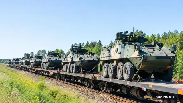 Į Lietuvą atvyko pirmieji JAV kariai: du batalionai Pabradėje turėtų įsikurti iki lapkričio vidurio