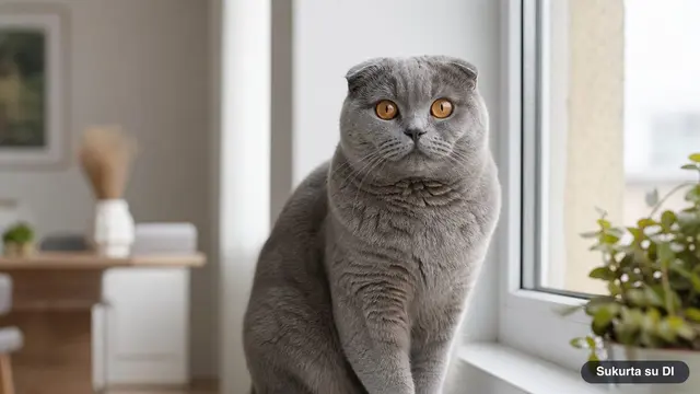 Škotų nulėpausė katė