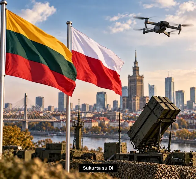 Lietuva ir Lenkija ruošiasi svarbioms deryboms: dėmesio centre – oro gynyba ir dronai