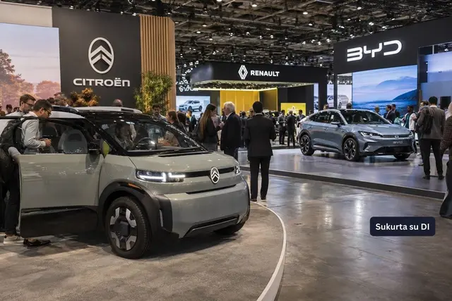 Paryžiaus automobilių parodoje – Europos ir Kinijos gamintojų kova dėl pirkėjų