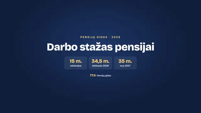 Darbo stažas pensijai