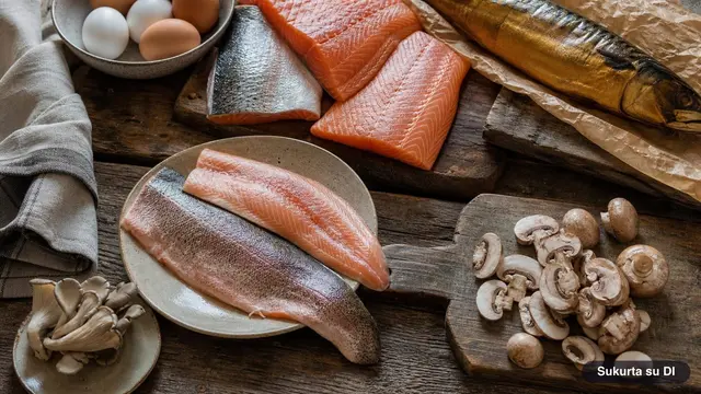 Vitaminas D maiste ir iš saulės