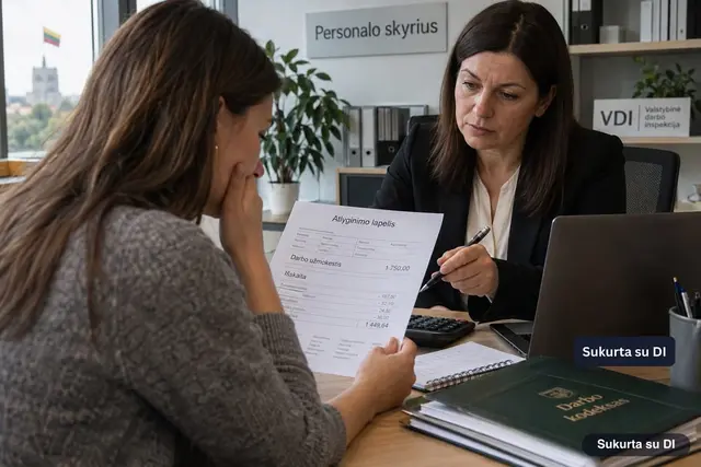 VDI įspėja: darbdavys negali savavališkai daryti išskaitų iš darbuotojo atlyginimo