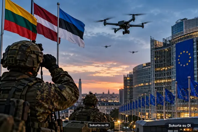 Baltijos šalys sunerimo dėl dronų: iš Briuselio prašo 500 mln. eurų