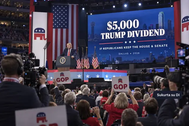 D. Trumpas pažadėjo amerikiečiams po 5 tūkst. dolerių, jeigu respublikonai laimės Kongreso rinkimus