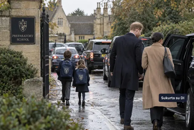 Princas Harry ir Meghan vos po dviejų dienų iš naujos mokyklos atsiėmė Archie ir Lilibet