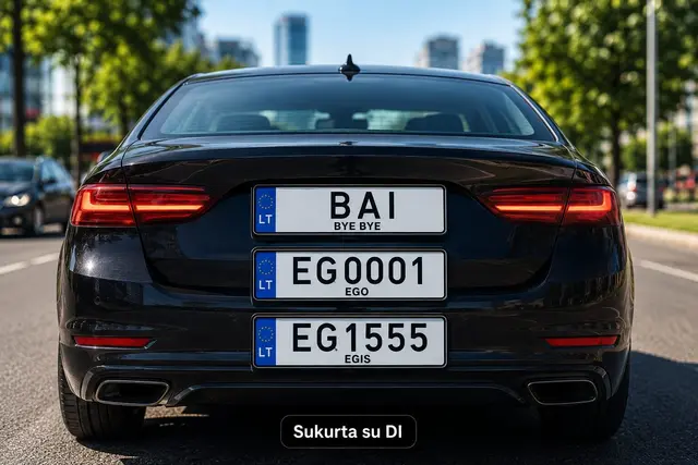 „Bye Bye“, „Ego“ ar „Egis“? Nauji „Regitros“ numeriai gali būti išgraibstyti akimirksniu