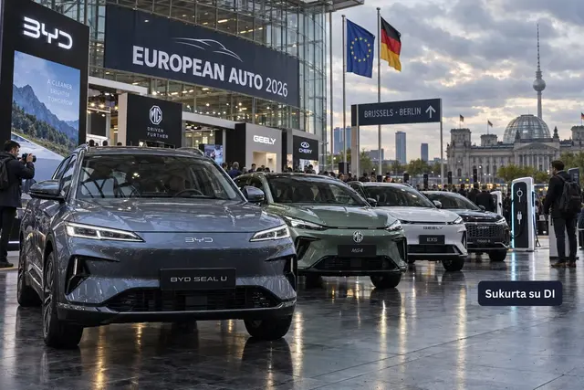 Kinijos automobiliai užkariauja Europą: Vokietija reikalauja griežtesnių ES priemonių