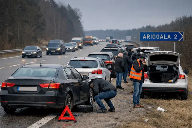 Gyventoja pašiurpo: A1 automagistralės būklė – „tiesiog apverktina“