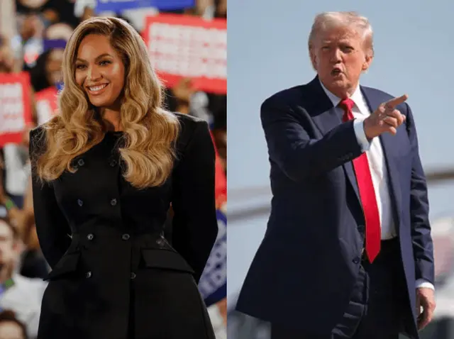 D. Trumpas sako, kad Beyoncé turėtų būti „patraukta baudžiamojon atsakomybėn“ už paramą K. Harris