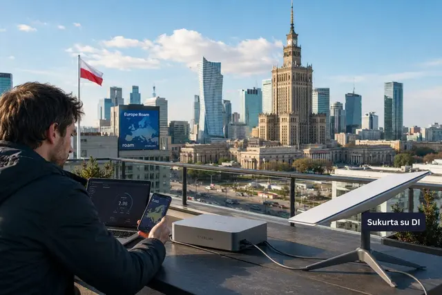 „Starlink“ atsitraukė po Varšuvos spaudimo: Lenkija grąžinta į Europos tarptinklinio ryšio zoną