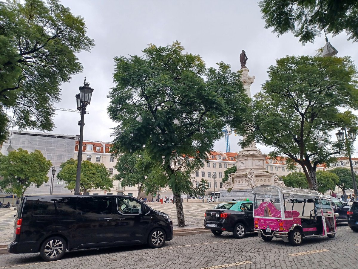 Rossio aikštė Lisabonoje, kur baigėsi protesto eisena